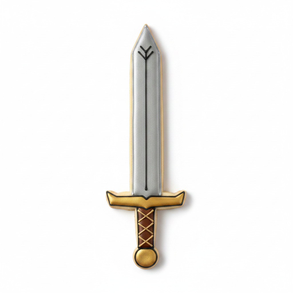 Sword Cookie Cutter with Easy Push Design — photo 2