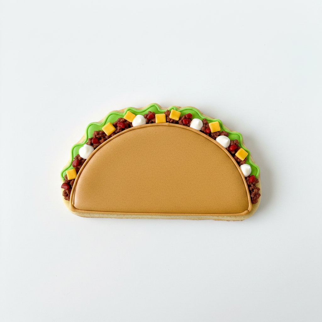 Taco Cookie Cutter with Easy Push Design — photo 2