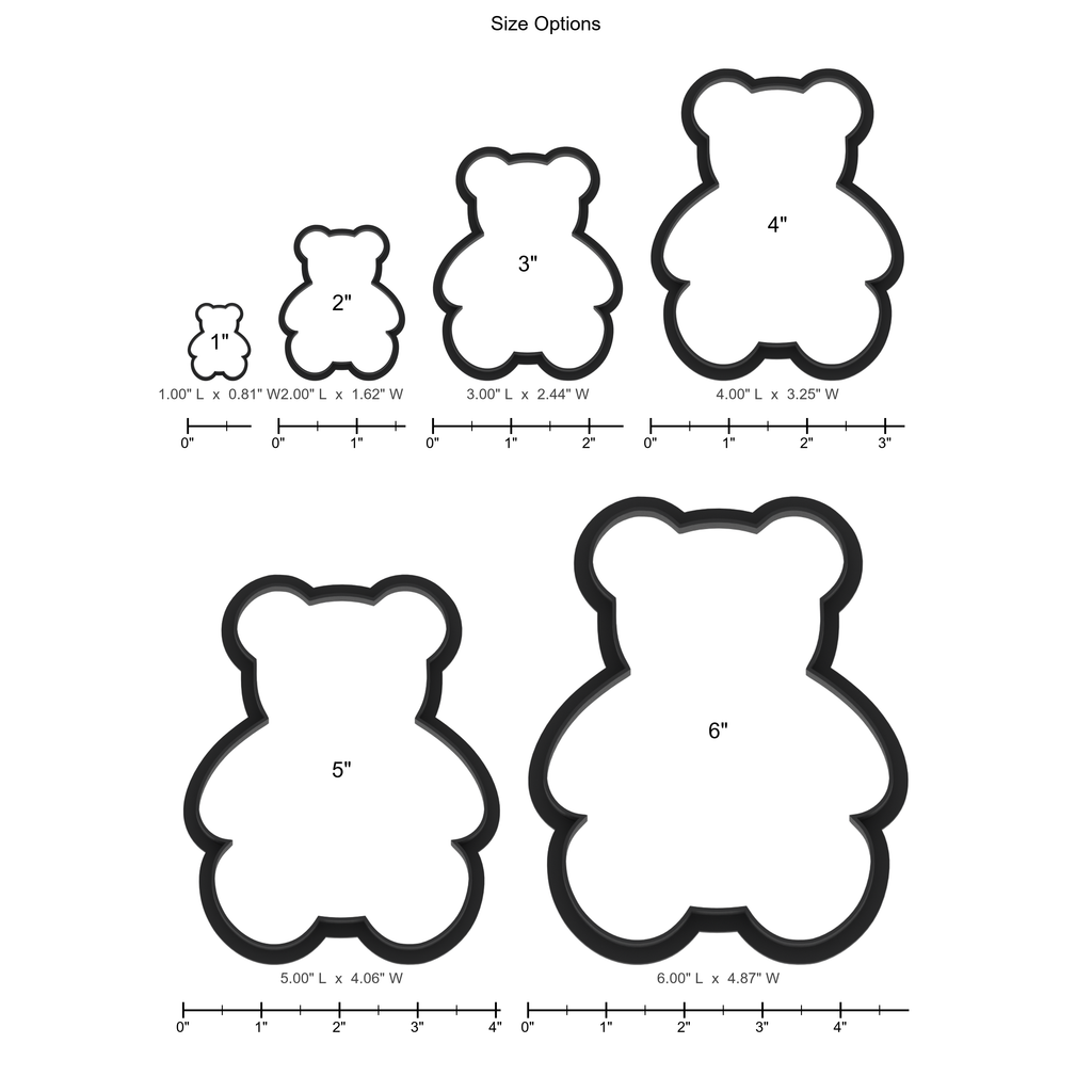 Teddy Bear Cookie Cutter with Easy Push Design — photo 5