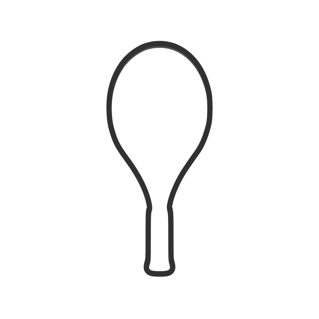 Tennis Racket Cookie Cutter with Easy Push Design — photo 3
