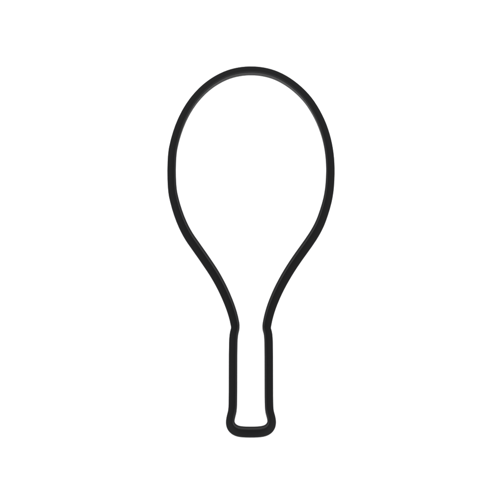 Tennis Racket Cookie Cutter with Easy Push Design — photo 6