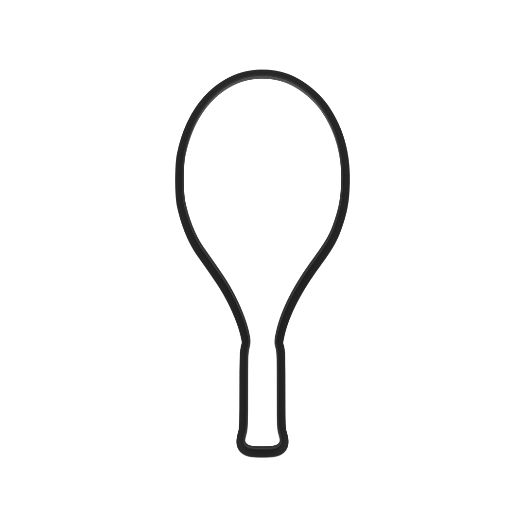 Tennis Racket Cookie Cutter with Easy Push Design — photo 6