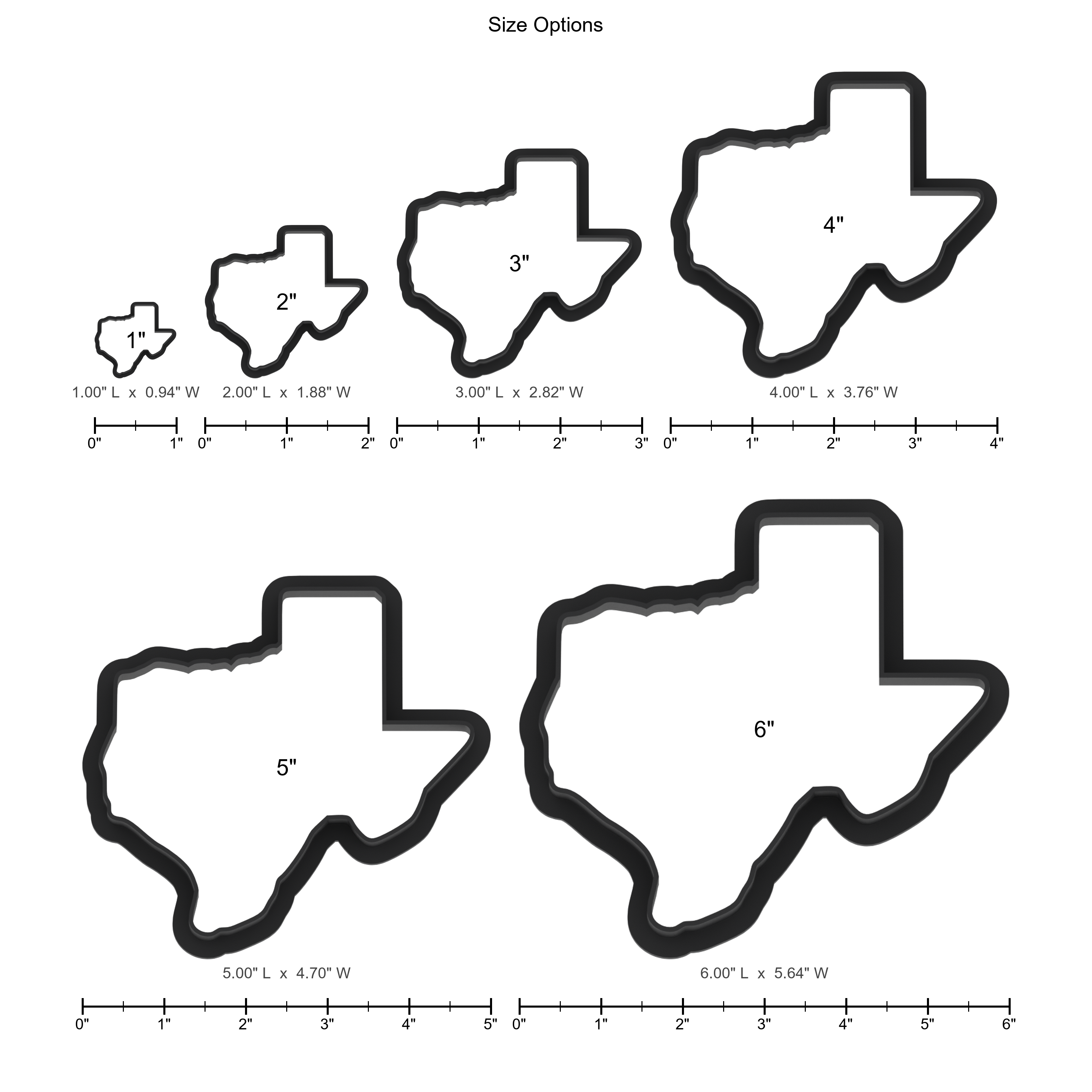 Texas State Cookie Cutter with Easy Push Design — photo 5