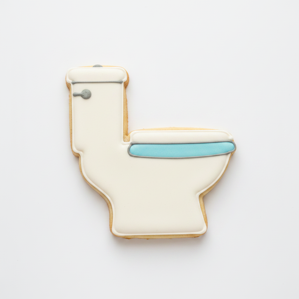 Toilet Cookie Cutter with Easy Push Design — photo 2