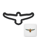 Top Flying Duck Cookie Cutter with Easy Push Design — main photo