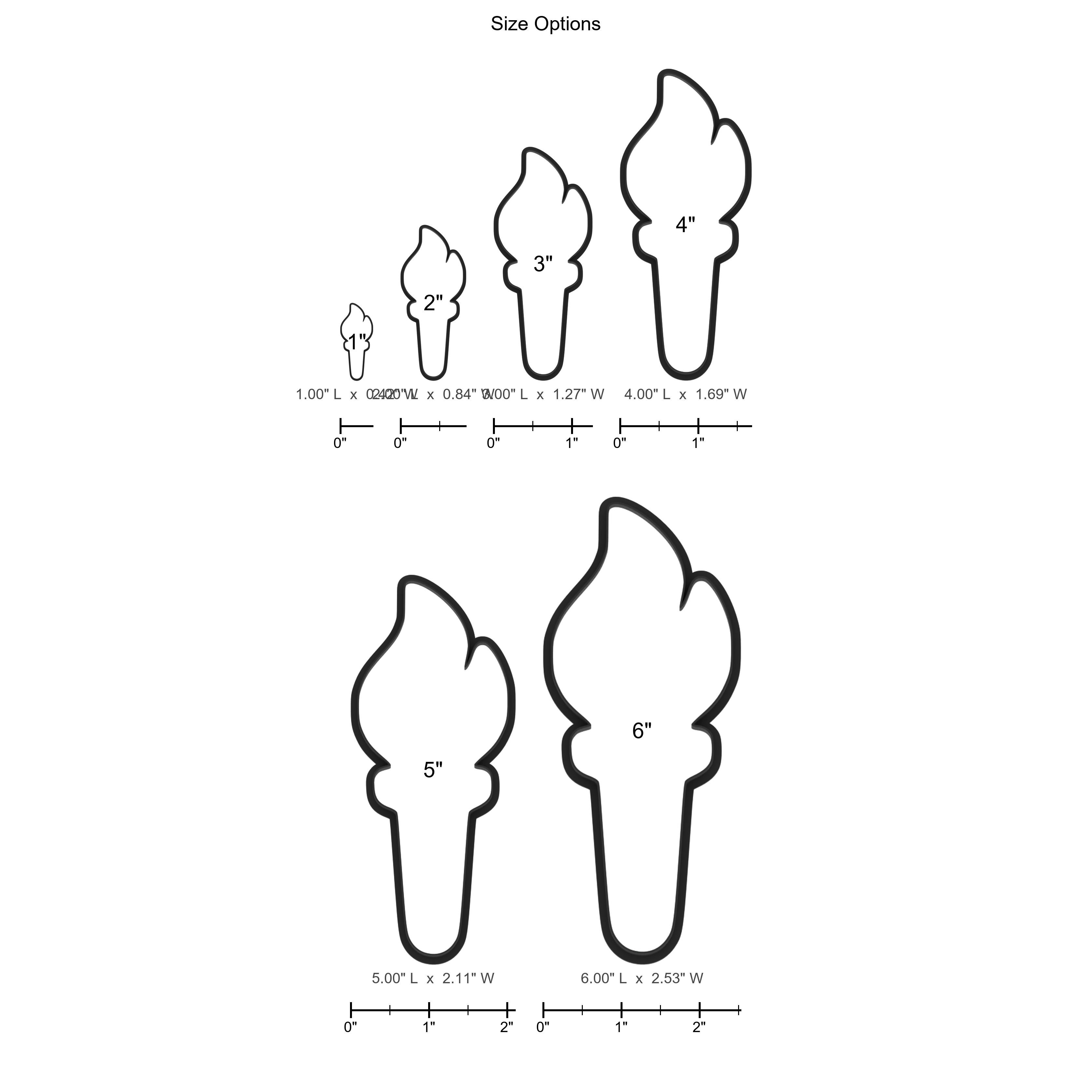 Torch Cookie Cutter with Easy Push Design — photo 5