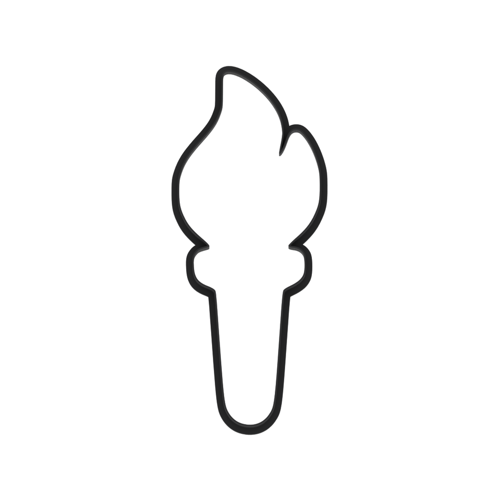 Torch Cookie Cutter with Easy Push Design — photo 6