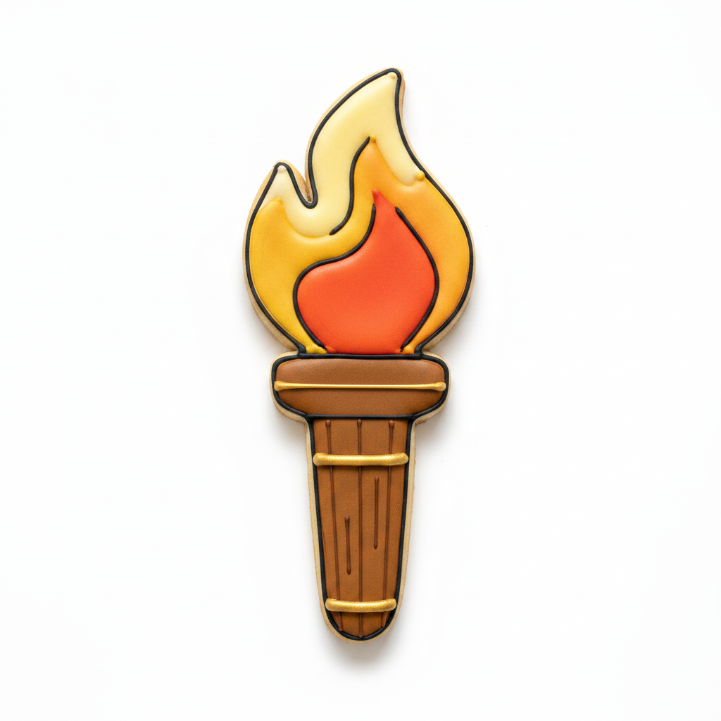 Torch Cookie Cutter with Easy Push Design — photo 2