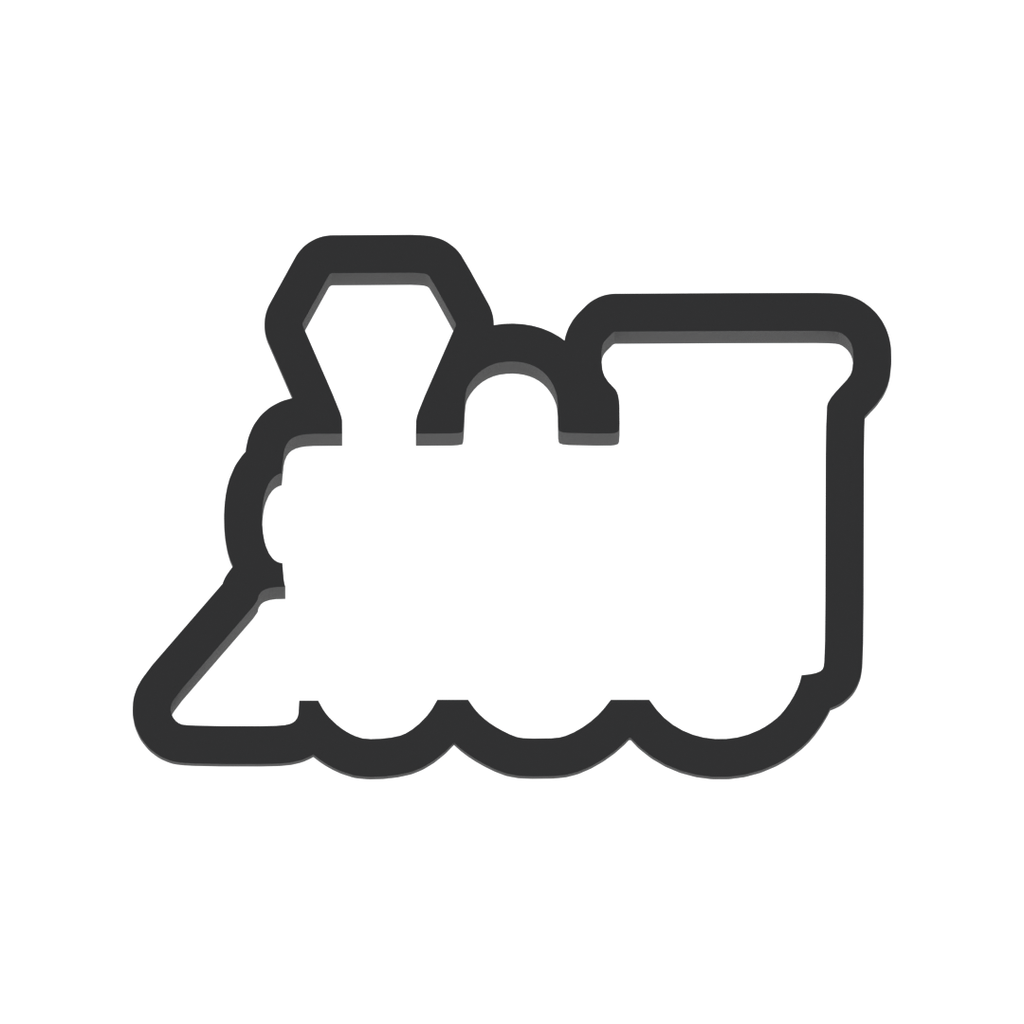 Train Engine Cookie Cutter with Easy Push Design — photo 3