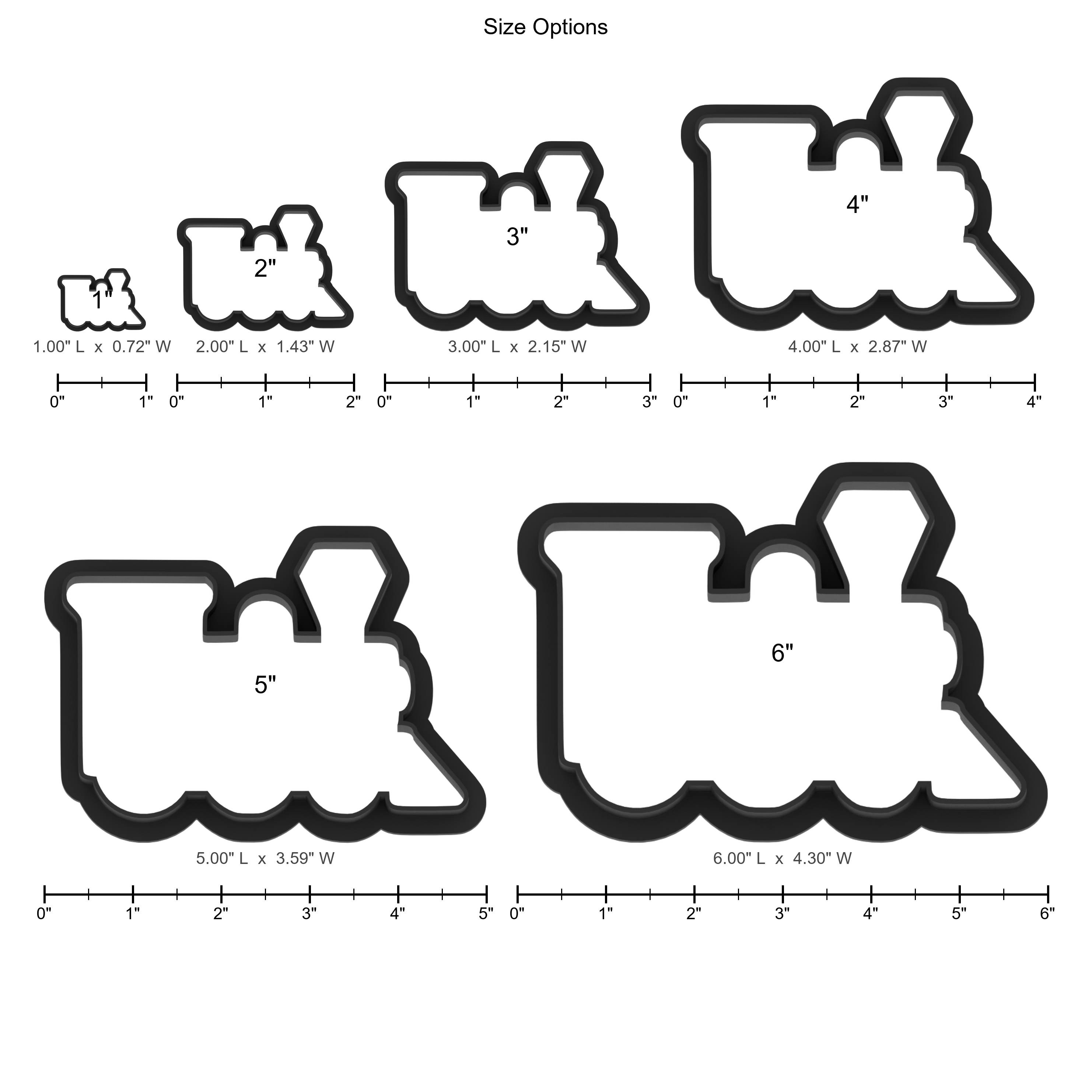 Train Engine Cookie Cutter with Easy Push Design — photo 5
