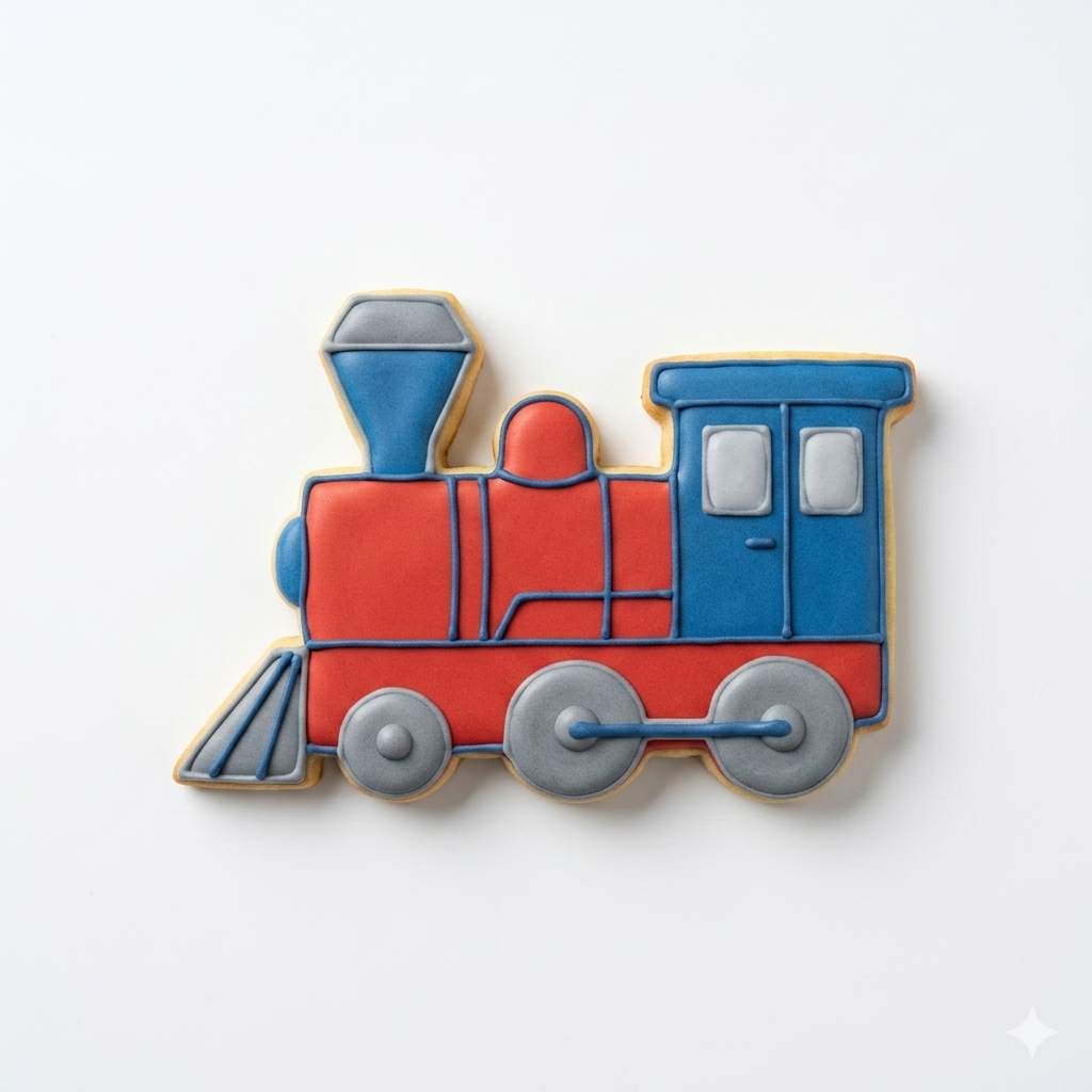 Train Engine Cookie Cutter with Easy Push Design — photo 2