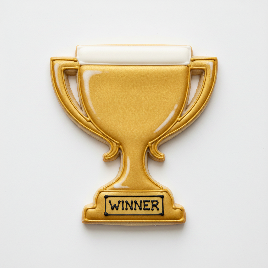 Trophy Cookie Cutter with Easy Push Design — photo 2