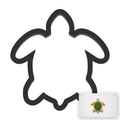 Turtle Cookie Cutter with Easy Push Design — main photo