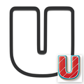 U Capital Block Letter Cookie Cutter with Easy Push Design — main photo