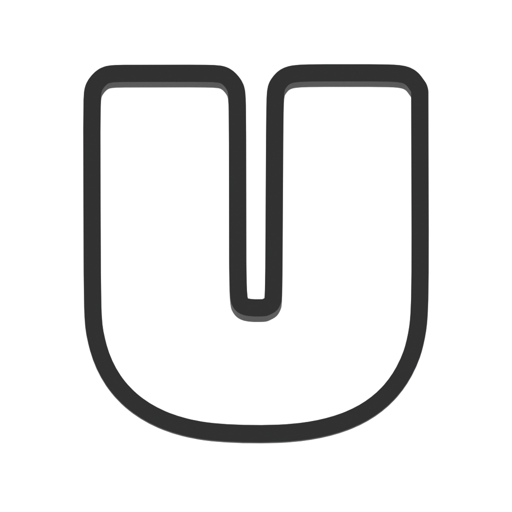 U Capital Block Letter Cookie Cutter with Easy Push Design — photo 3