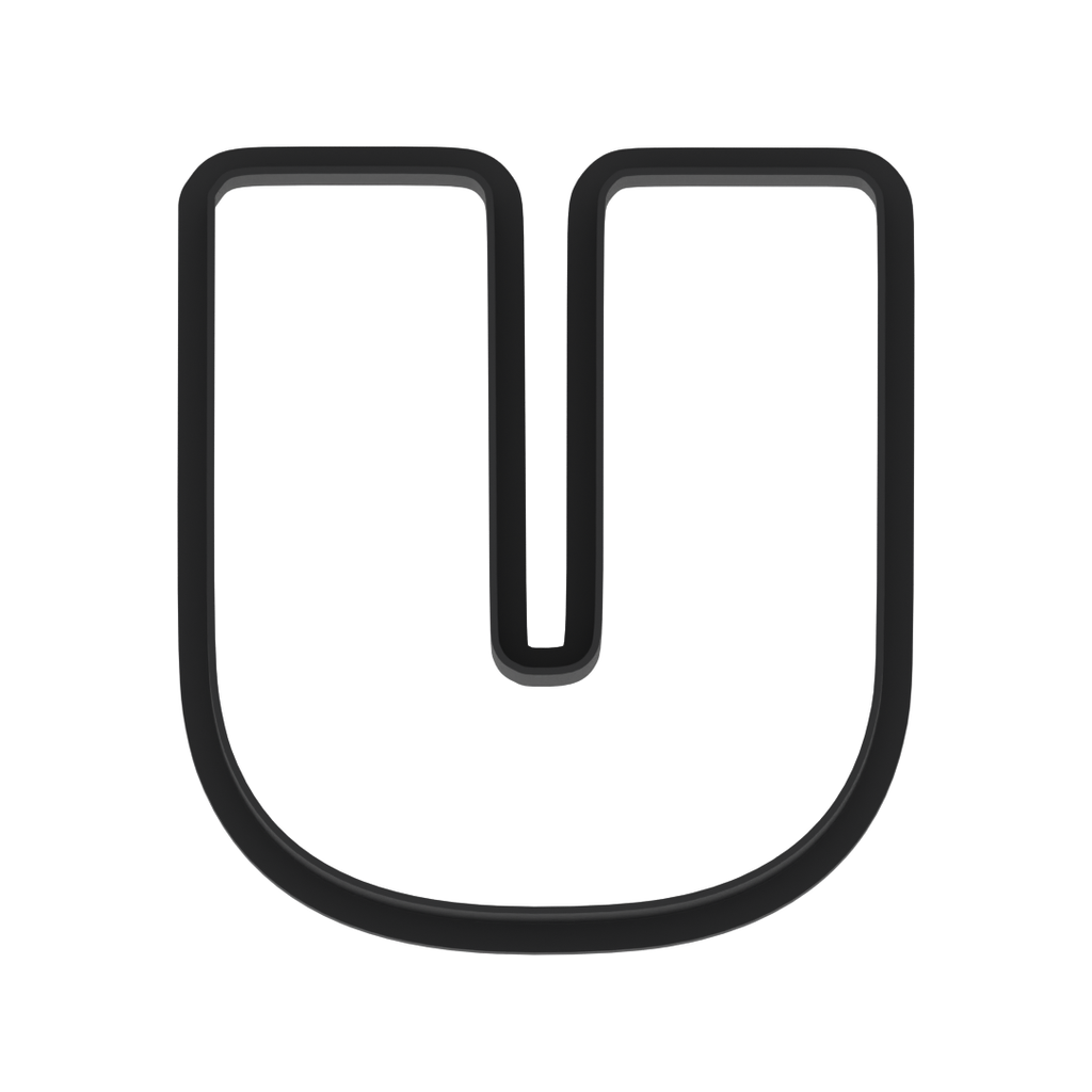 U Capital Block Letter Cookie Cutter with Easy Push Design — photo 6