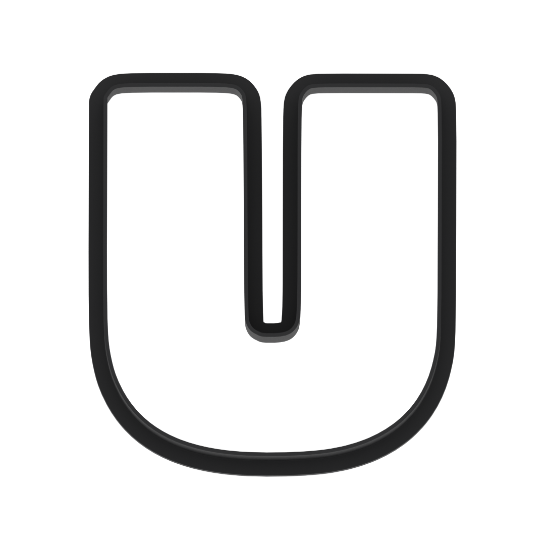 U Capital Block Letter Cookie Cutter with Easy Push Design — photo 6