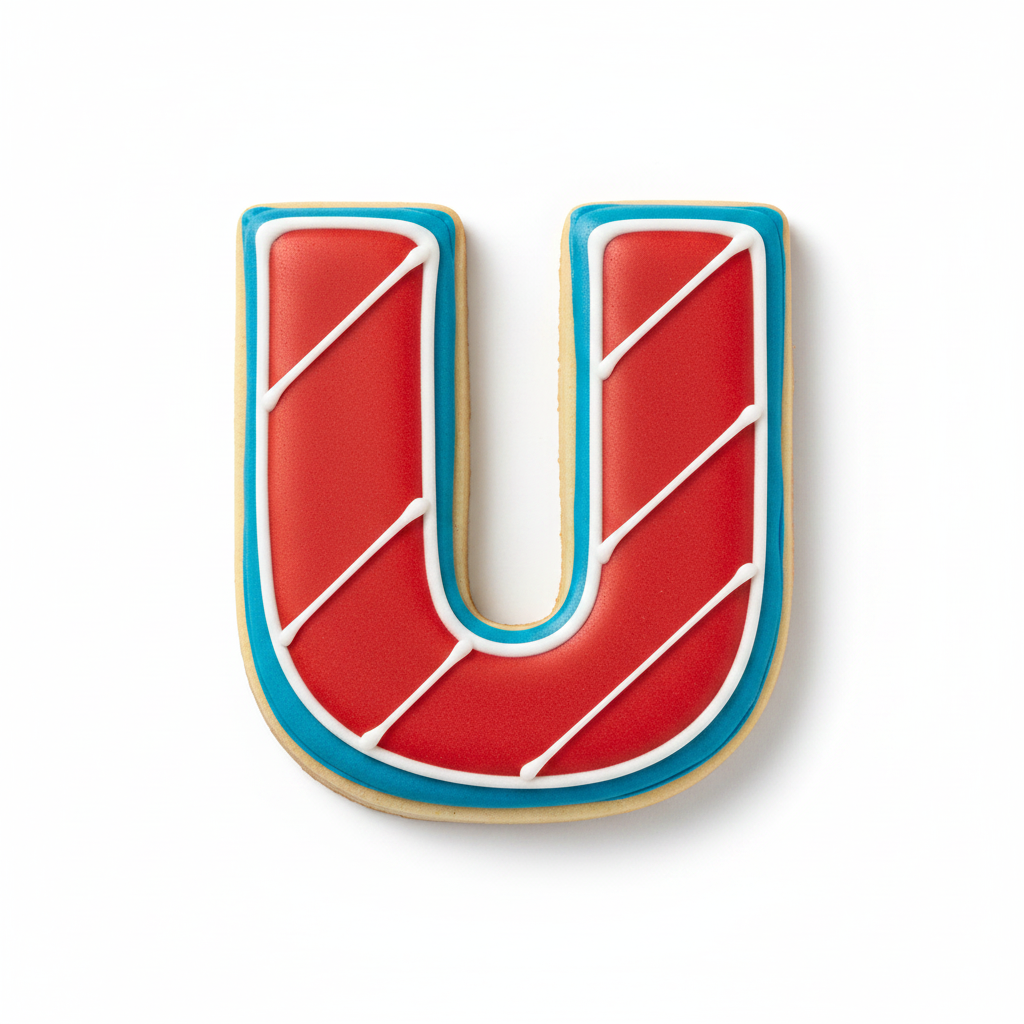 U Capital Block Letter Cookie Cutter with Easy Push Design — photo 2