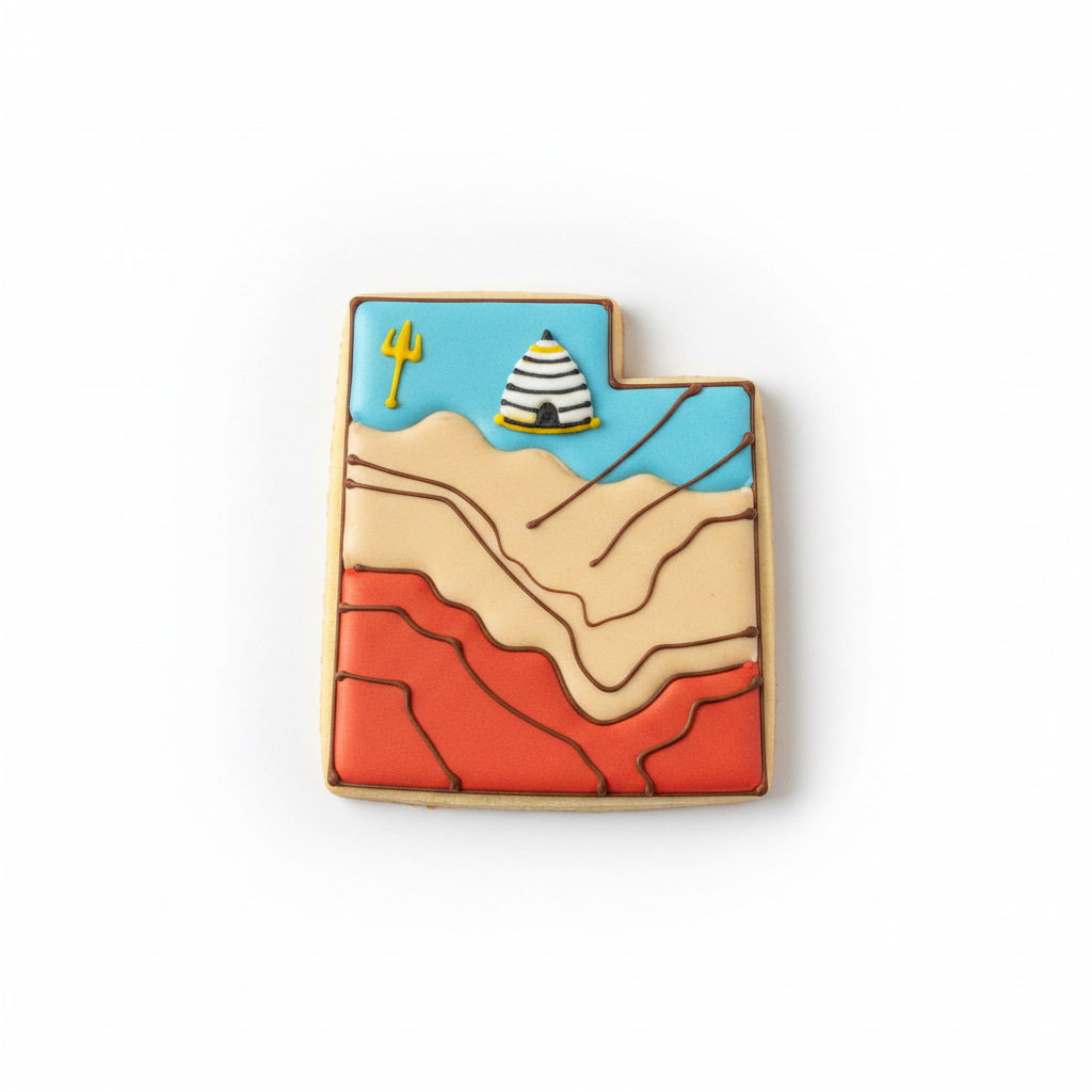 Utah State Cookie Cutter with Easy Push Design — photo 2