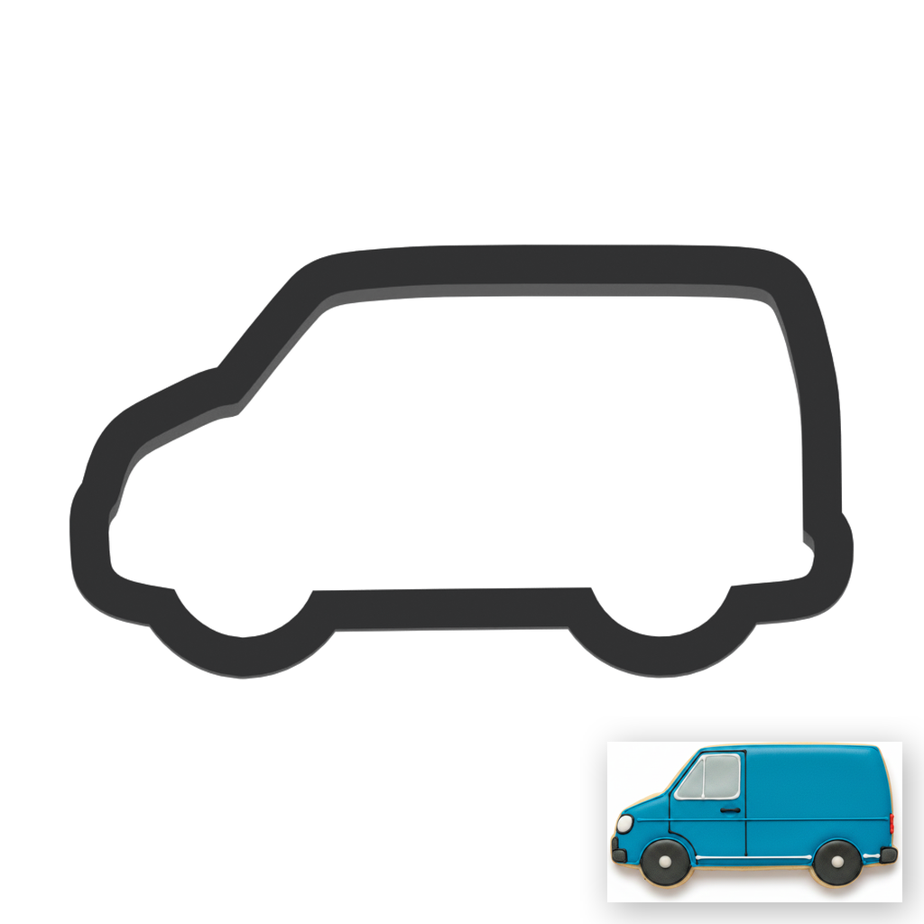 Van Cookie Cutter with Easy Push Design — main photo