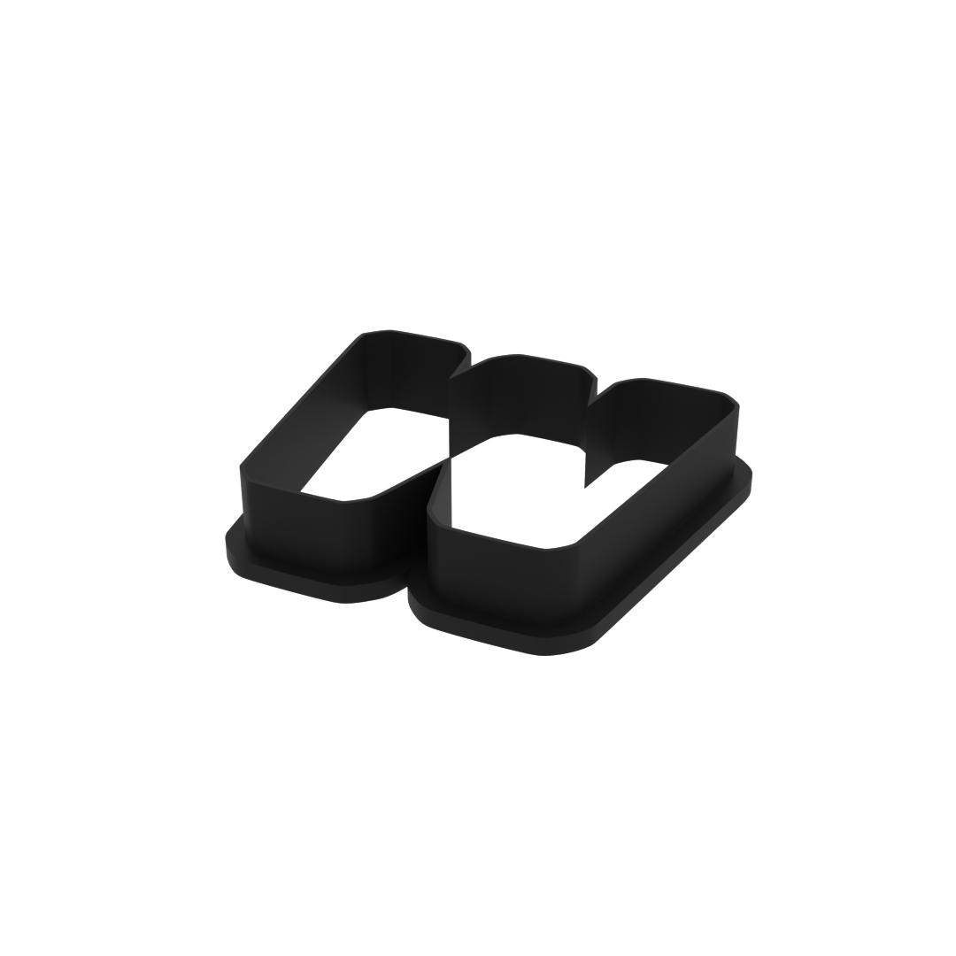 W Capital Block Letter Cookie Cutter with Easy Push Design — photo 4