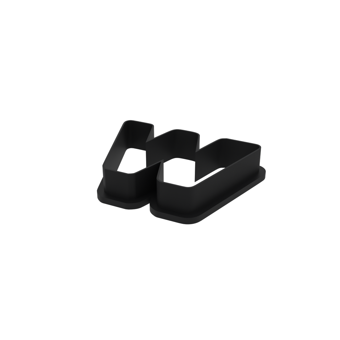 w Lowercase Block Letter Cookie Cutter with Easy Push Design — photo 4