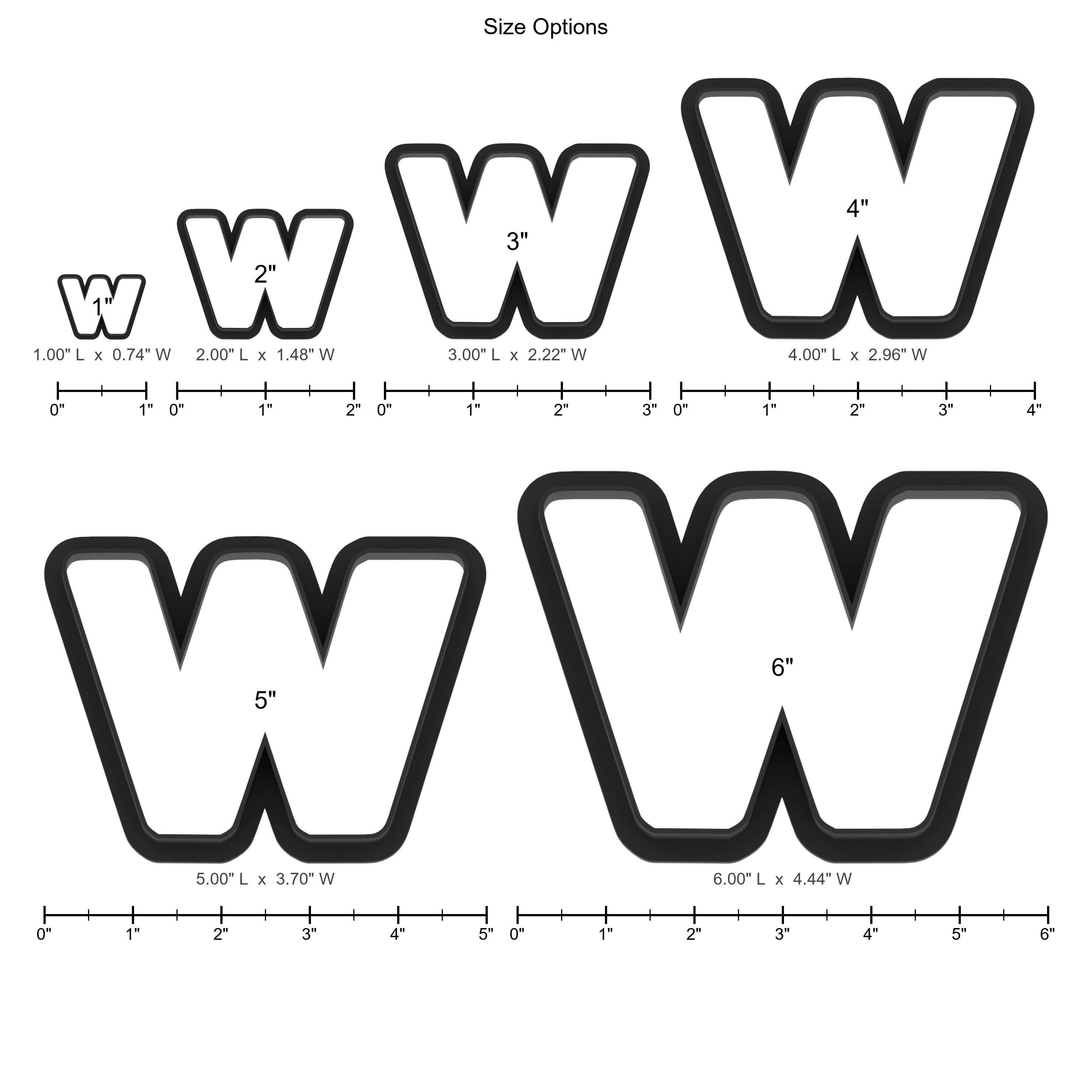w Lowercase Block Letter Cookie Cutter with Easy Push Design — photo 5