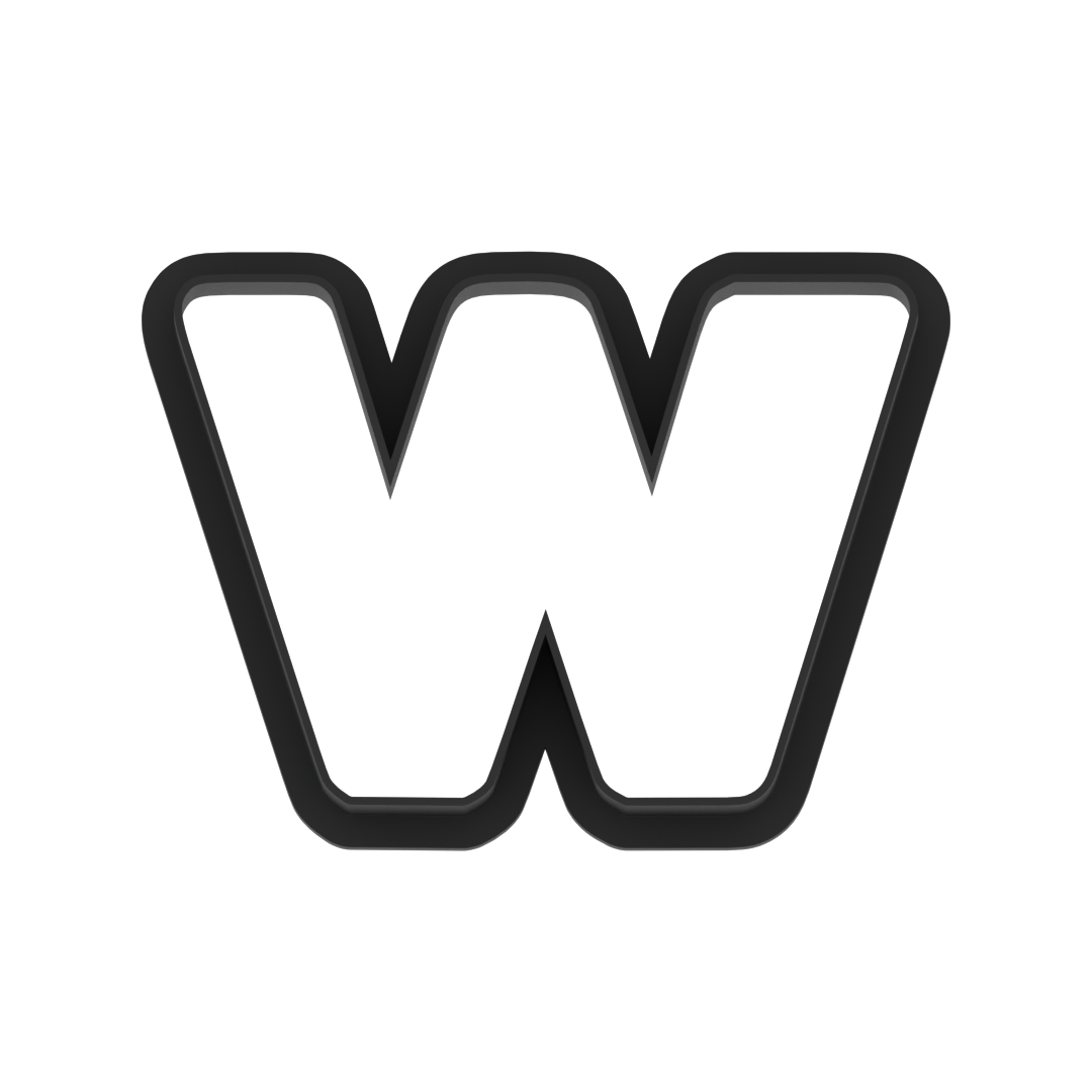 w Lowercase Block Letter Cookie Cutter with Easy Push Design — photo 6