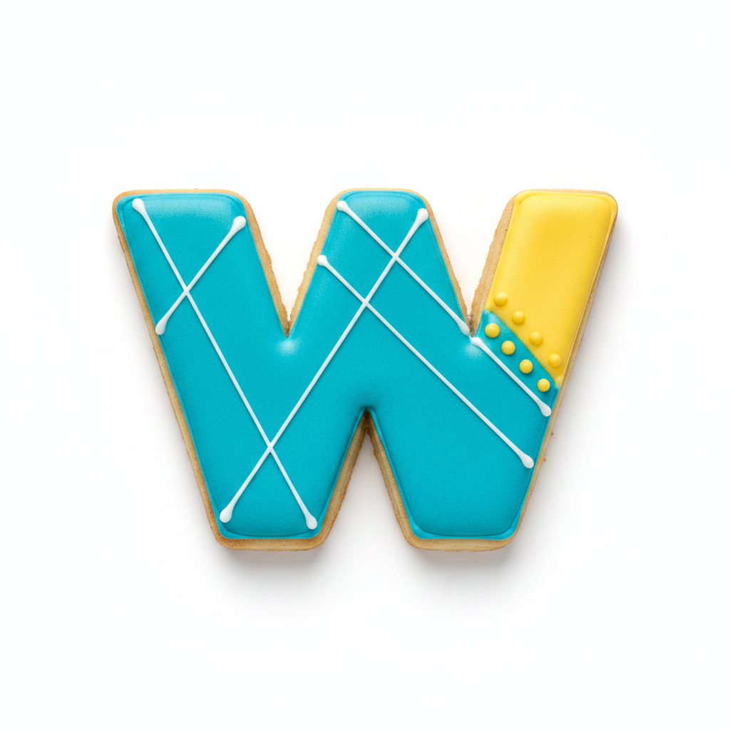 w Lowercase Block Letter Cookie Cutter with Easy Push Design — photo 2