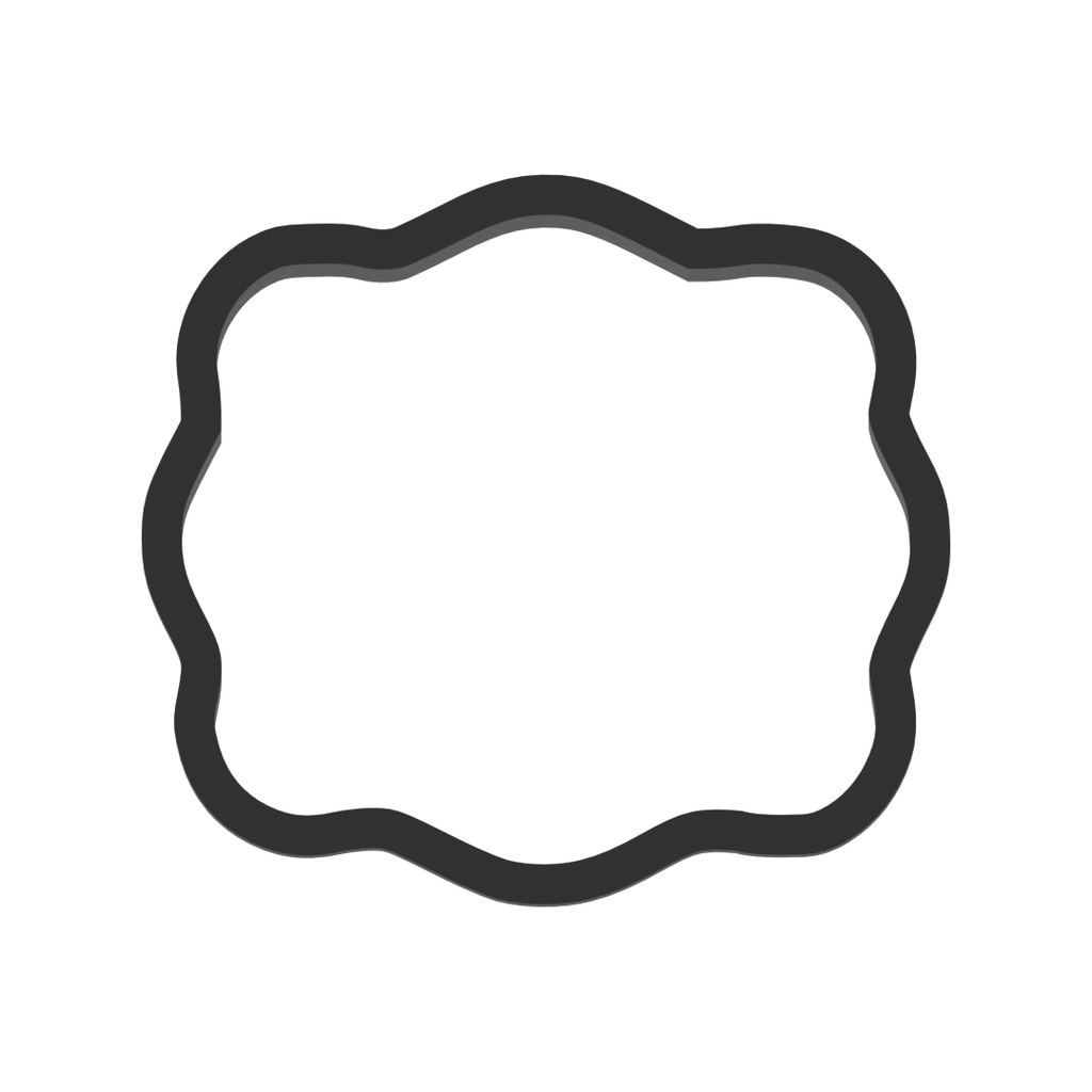 Wavy Plaque Cookie Cutter with Easy Push Design — photo 3