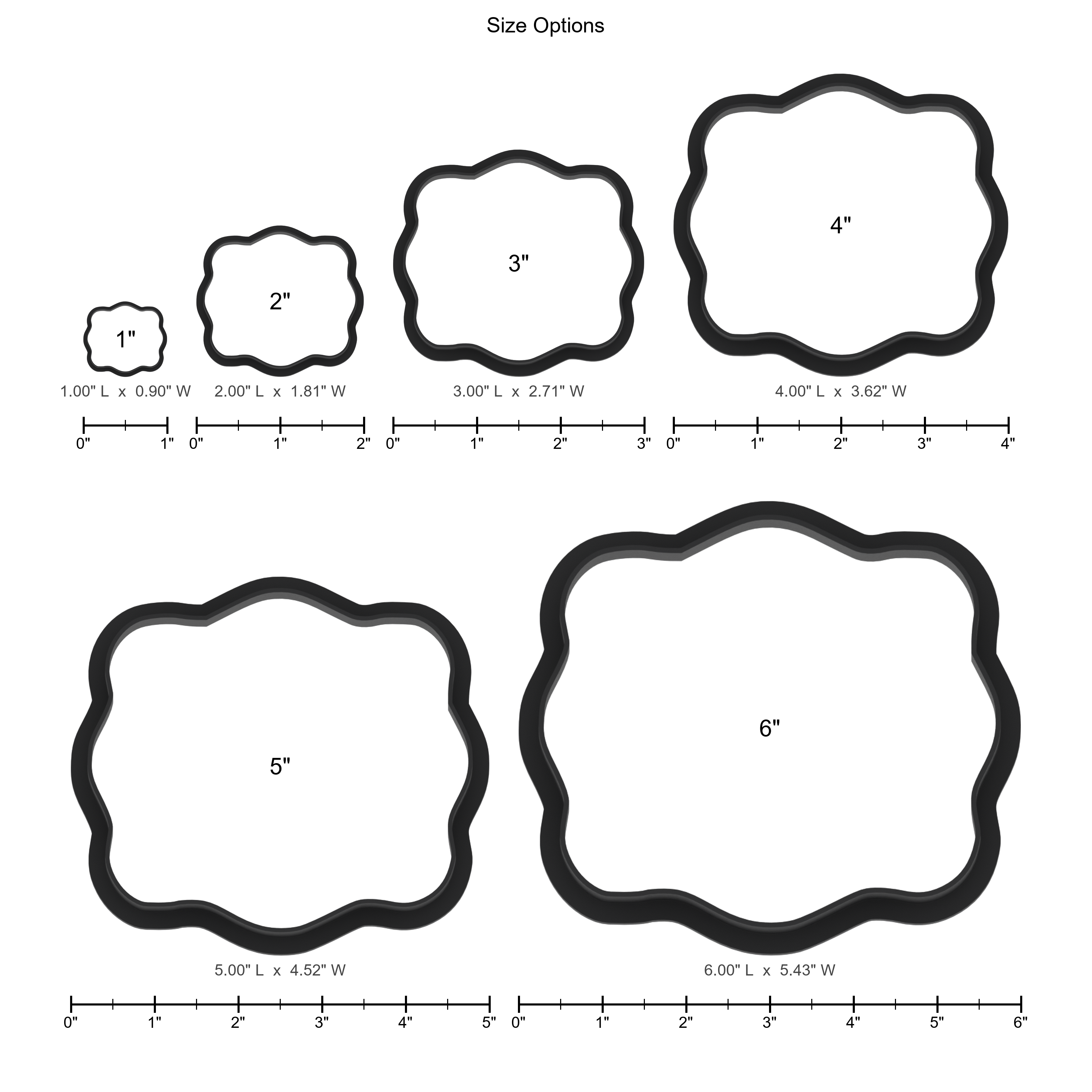 Wavy Plaque Cookie Cutter with Easy Push Design — photo 5