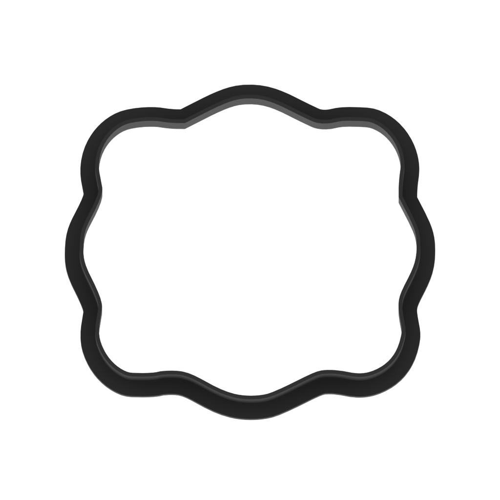 Wavy Plaque Cookie Cutter with Easy Push Design — photo 6
