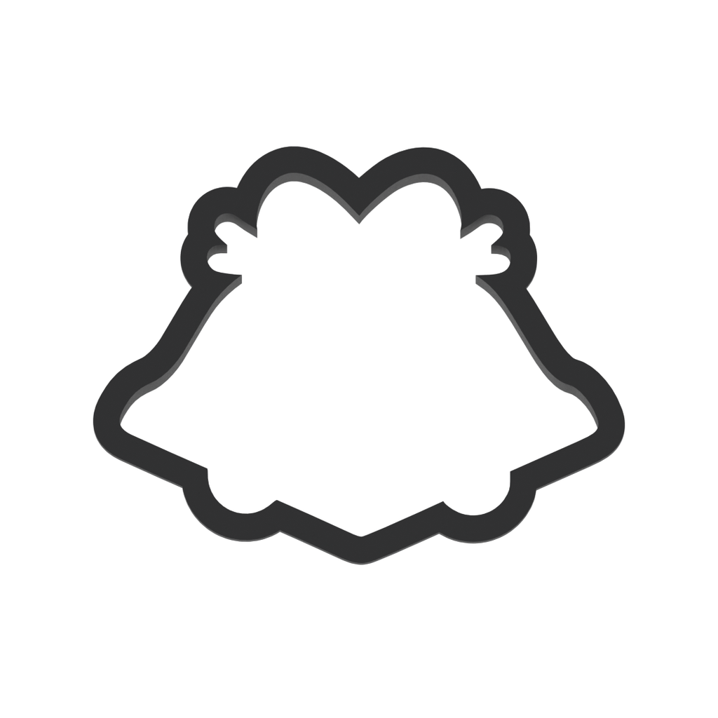 Wedding Bells Cookie Cutter with Easy Push Design — photo 3