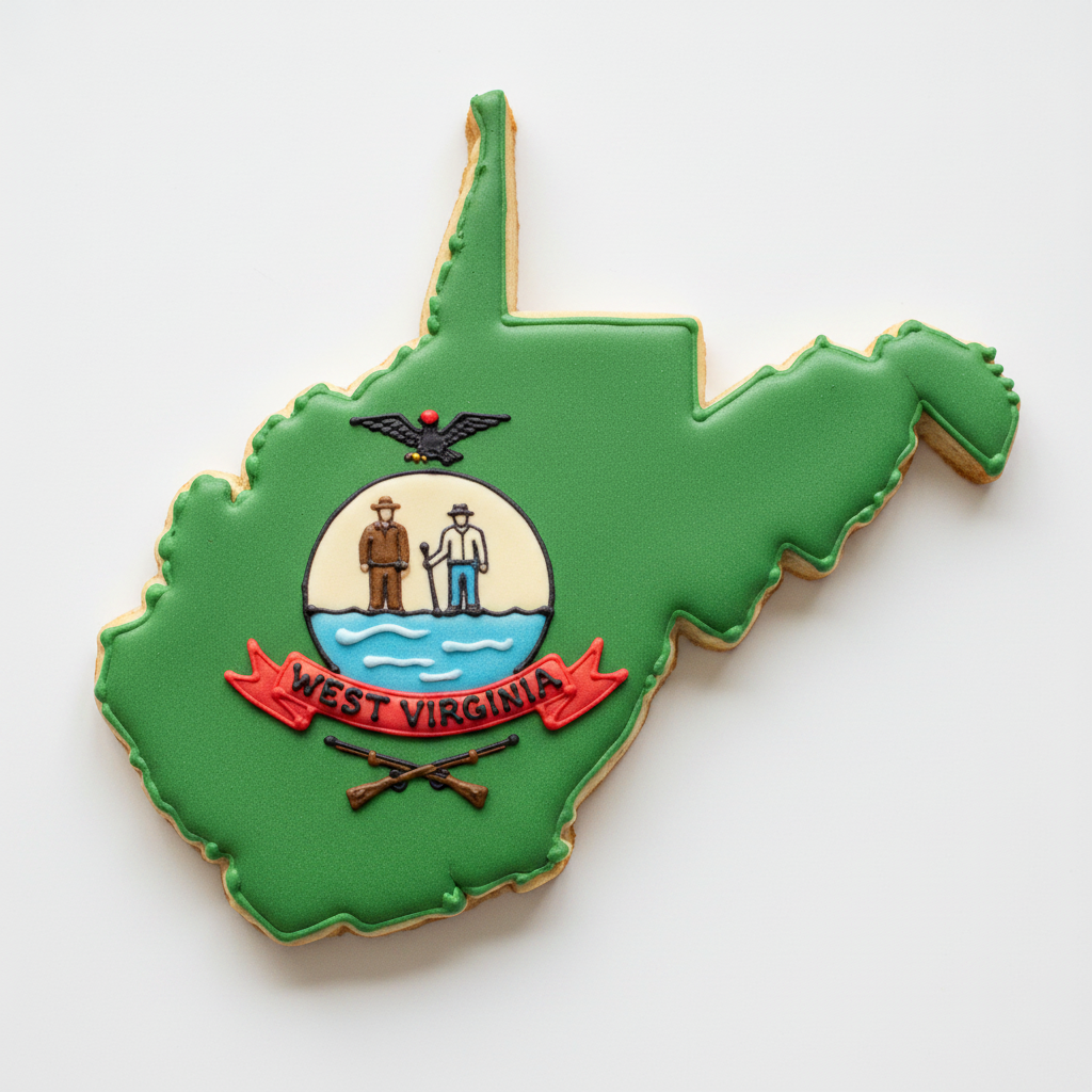 West Virginia State Cookie Cutter with Easy Push Design — photo 2