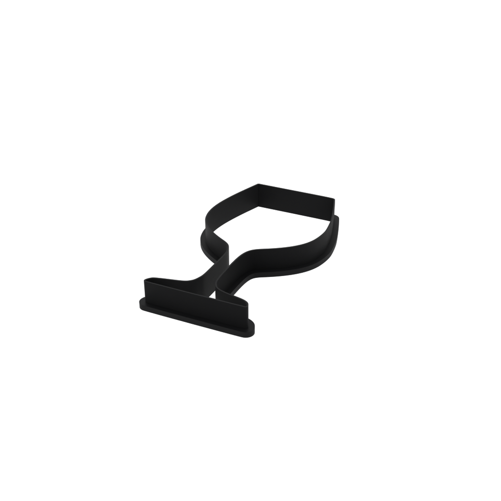 Wine Glass Cookie Cutter with Easy Push Design — photo 4