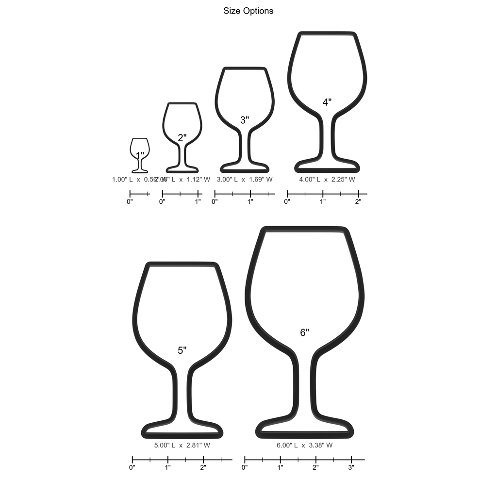 Wine Glass Cookie Cutter with Easy Push Design — photo 5
