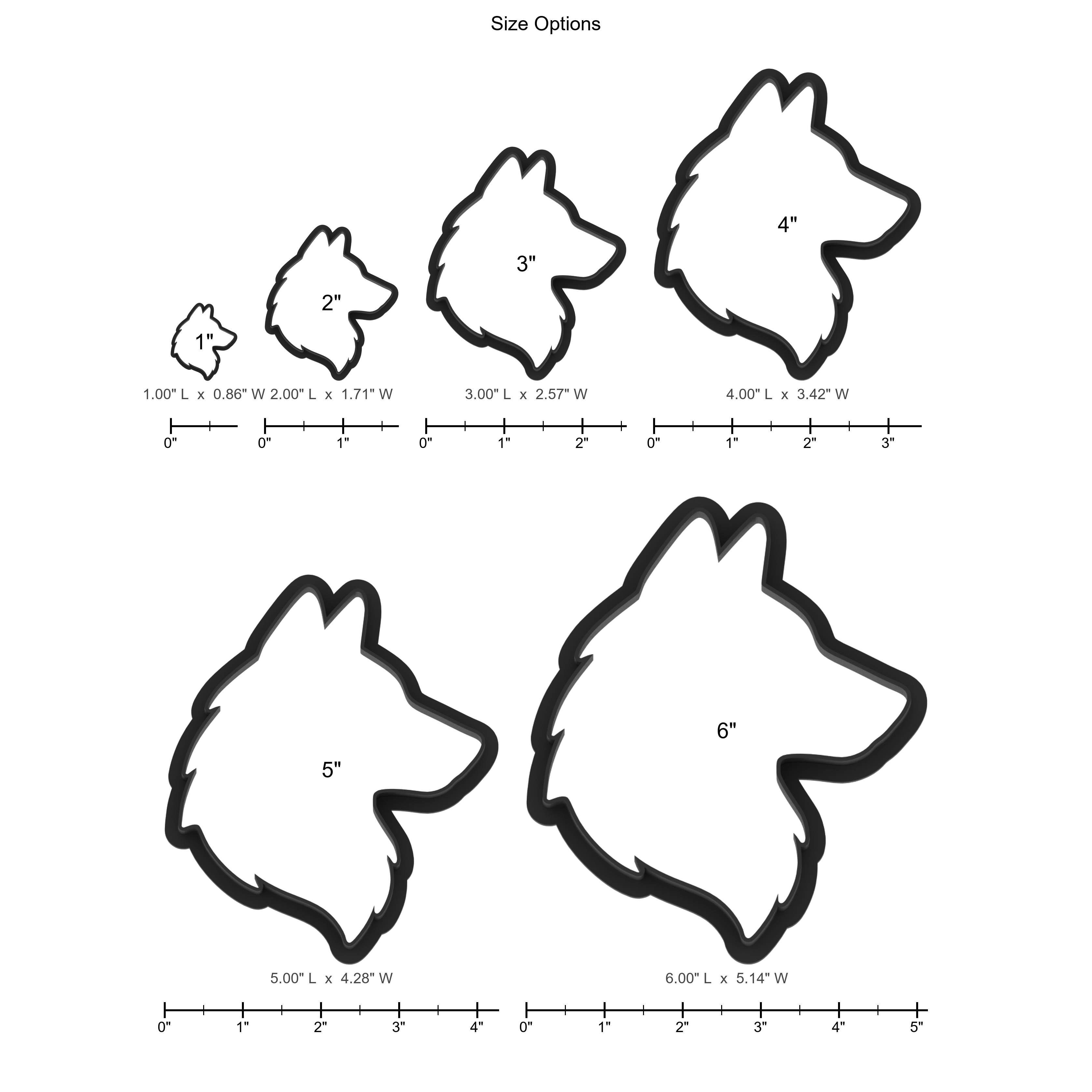 Wolf Head Cookie Cutter with Easy Push Design — photo 5