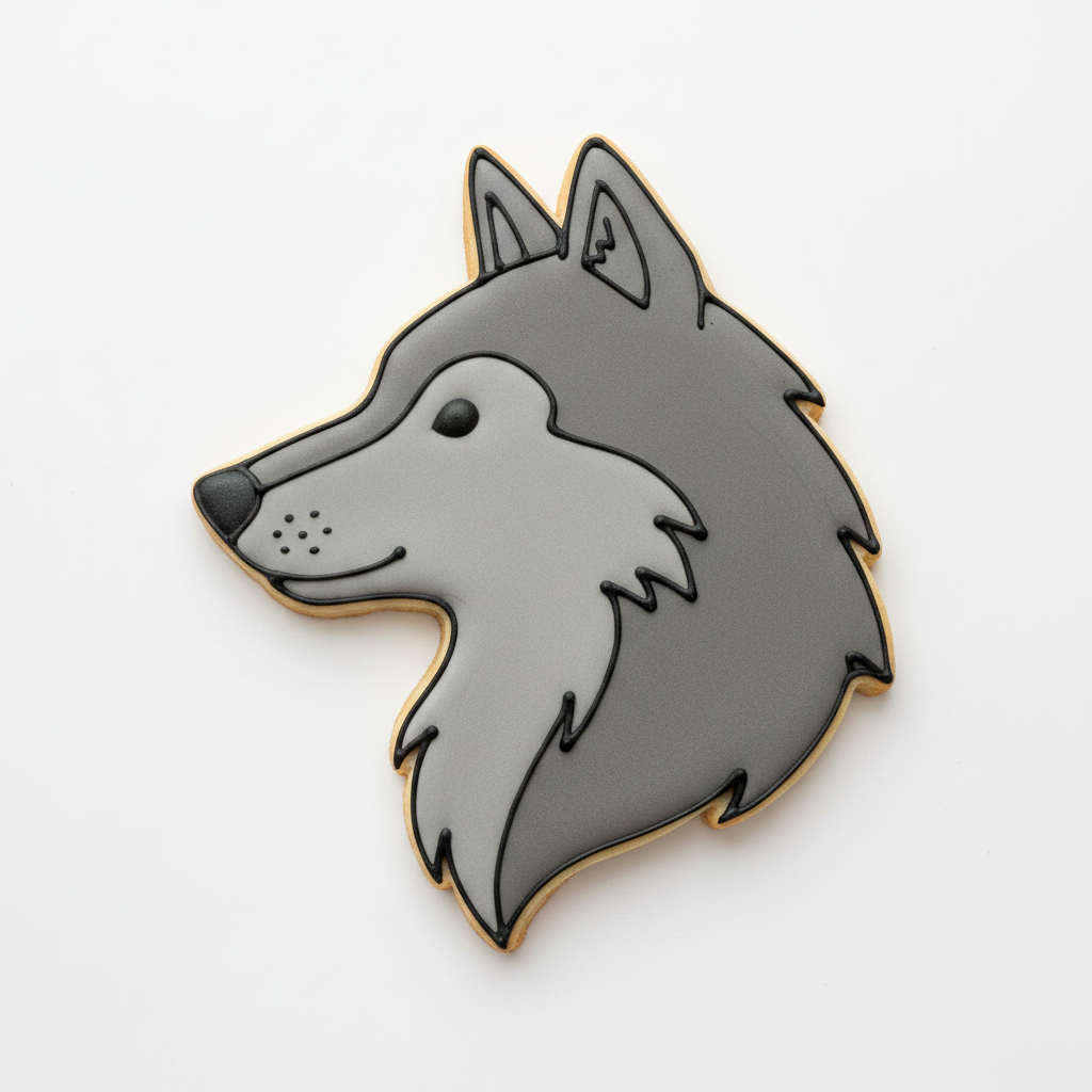 Wolf Head Cookie Cutter with Easy Push Design — photo 2