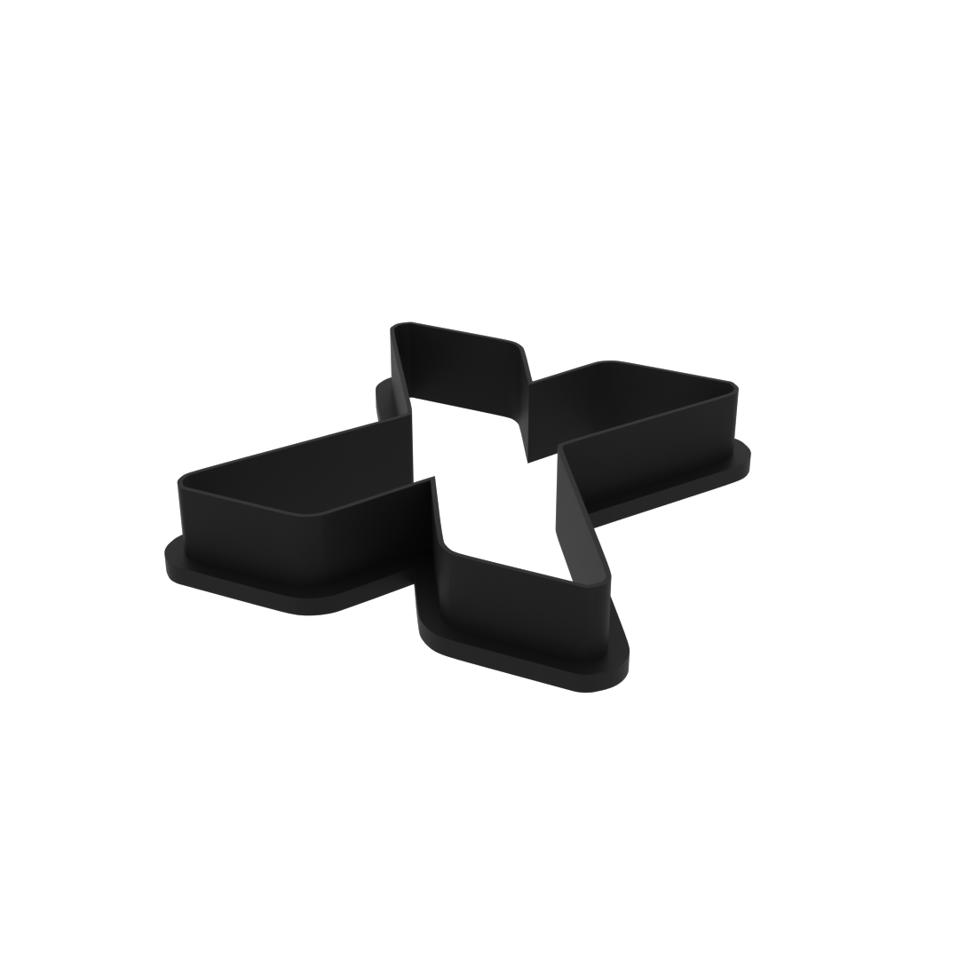X Capital Block Letter Cookie Cutter with Easy Push Design — photo 4