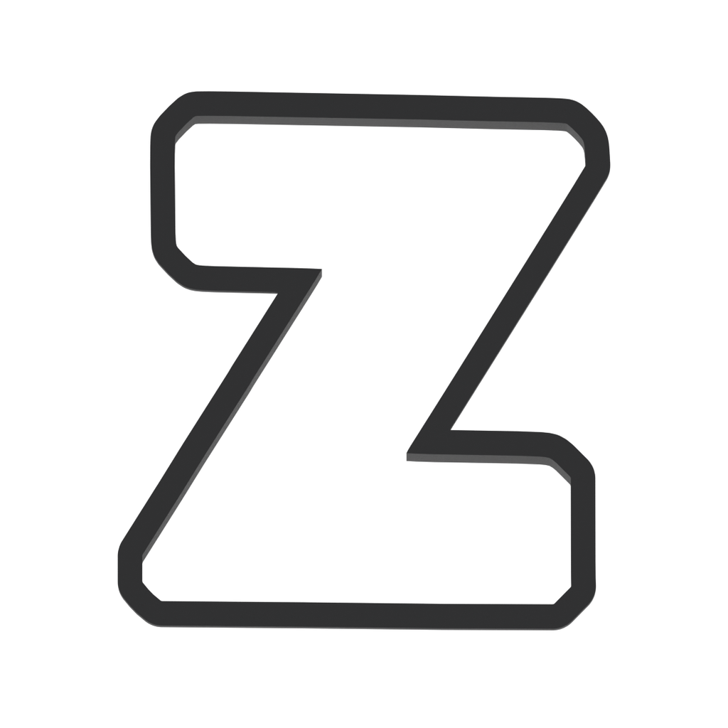 Z Capital Block Letter Cookie Cutter with Easy Push Design — photo 3