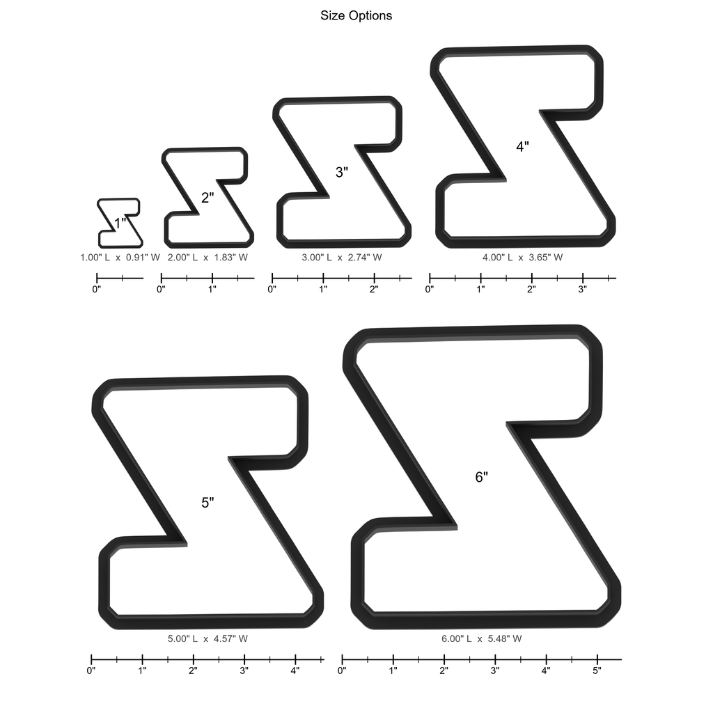 Z Capital Block Letter Cookie Cutter with Easy Push Design — photo 5