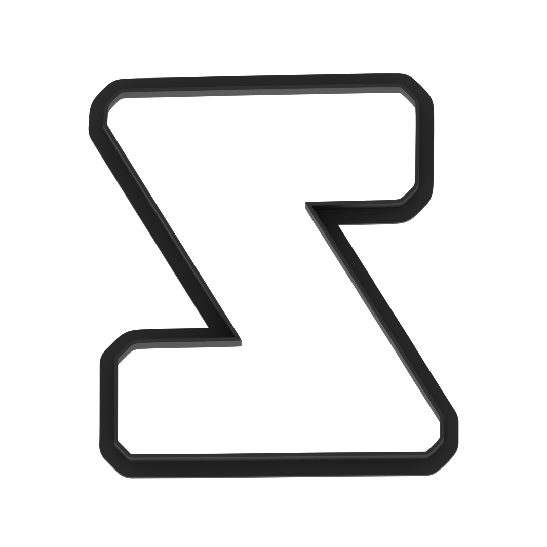 Z Capital Block Letter Cookie Cutter with Easy Push Design — photo 6